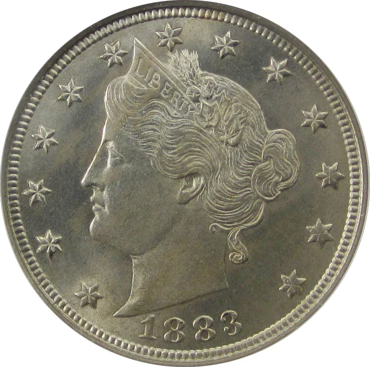1883 Liberty Head nickel, front
